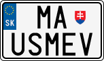 License plate of Slovakia, Vanity Plates