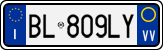 License plate of Italy, Cars (1994 year series)