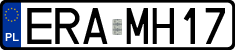 License plates of Poland, Regular car plates
