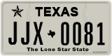 Texas, Regular plates (2012) (АBC-1234)