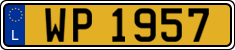License plate of Luxembourg, 2003 year system