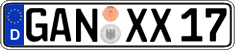 German license plate, Regular plates