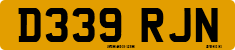 License plate of the United Kingdom, 1983 year system