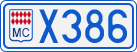License plate of Monaco, Cars