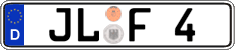 German license plate, Regular plates