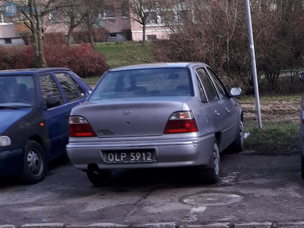 OLP 5912, Daewoo Nexia 1st gen Sedan (T-body), 1995–1997 (–2008 for CIS-market)