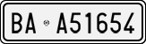 License plate of Italy, Cars (1927 year series)