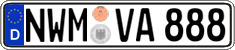 German license plate, Regular plates