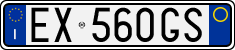 License plate of Italy, Cars (1994 year series)