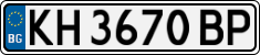 License plate of Bulgaria, Cars
