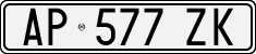 License plate of Italy, Cars (1994 year series)