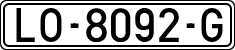 License plates of Spain, 1971 year series