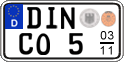 German license plate, Seasonal plates