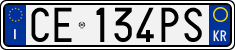 License plate of Italy, Cars (1994 year series)