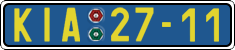 License plate of the Czech Republic, Foreign citizens and enterprises (1960)