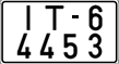 License plate Belarus, Special vehicles (2004)
