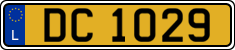 License plate of Luxembourg, 2003 year system