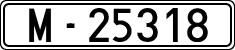 License plates of Spain, 1900 year series