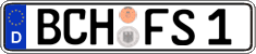 German license plate, Regular plates