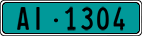 License plate of Switzerland, Agricultural vehicles (green)
