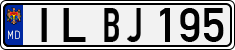 License plate of Moldova, Cars (1992)