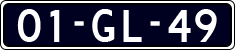 License plate of the Netherlands, Cars