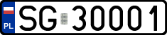 License plates of Poland, Regular car plates
