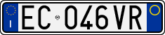 License plate of Italy, Cars (1994 year series)
