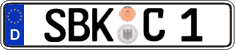 German license plate, Regular plates
