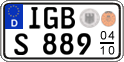 German license plate, Seasonal plates