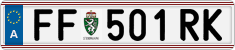 License plate of Austria, Regular plates