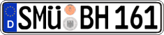 German license plate, Regular plates