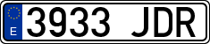 License plates of Spain, Ordinary (2000)