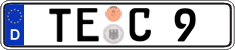German license plate, Regular plates