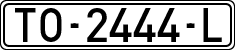 License plates of Spain, 1971 year series