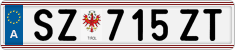 License plate of Austria, Regular plates