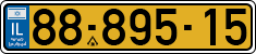 License plate of Israel, Regular plates