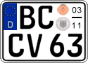 German license plate, Seasonal plates