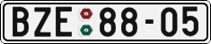 License plate of the Czech Republic, Cars (1960)