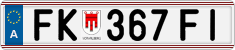 License plate of Austria, Regular plates