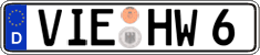 German license plate, Regular plates