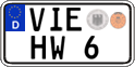 German license plate, Regular plates