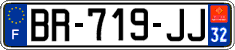 French license plate, SIV (ordinary)