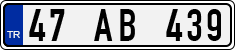 License plate of Turkey, Regular plates
