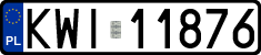 License plates of Poland, Regular car plates