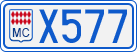 License plate of Monaco, Cars