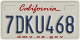 California, Passenger Car (1ABC234)