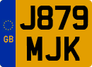 License plate of the United Kingdom, 1983 year system