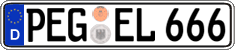 German license plate, Regular plates