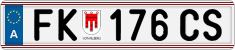 License plate of Austria, Regular plates